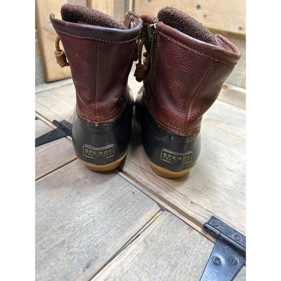 US6 Sperry Top Sider STS91176 Saltwater Rain Duck Boots Waterproof - Picture 5 of 8